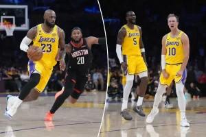 Lakers capitalize on Rockets missing Kevin Durant in Game 1 victory