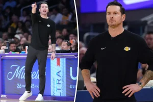 Lakers coach J.J. Redick wears custom Nike shoes for Autism Acceptance Month