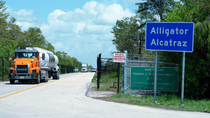 Lawyer alleges that guards at 'Alligator Alcatraz' violently assaulted migrant detainees.