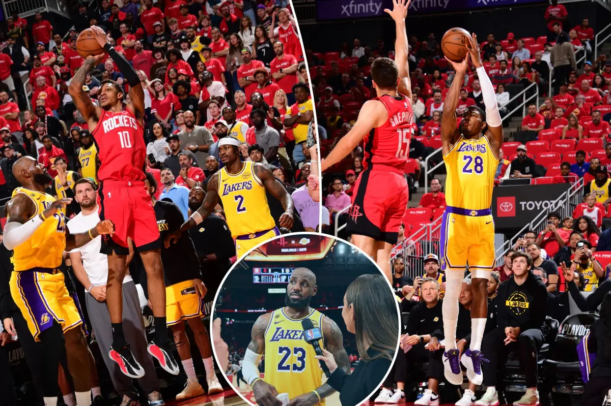 LeBron James surprises the Rockets as the Lakers come back to win in Game 3 against the Houston fans at the Toyota Center.