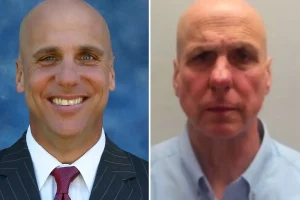 Longtime sports anchor accused of taking money from the International Motorsports Hall of Fame to purchase classic cars for himself and his wife.