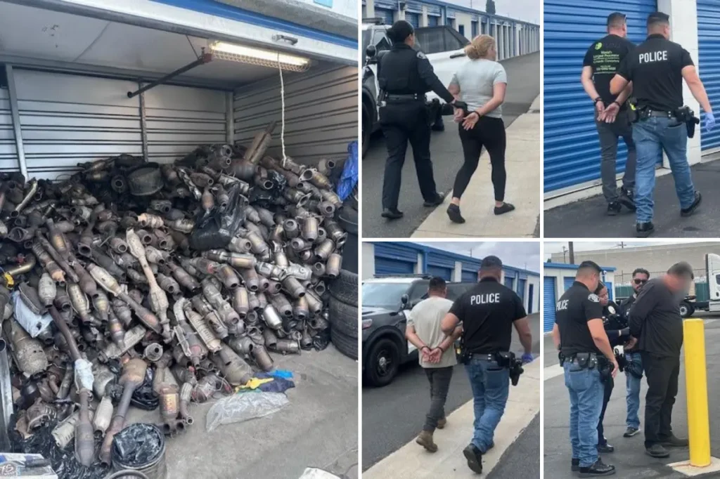 Los Angeles police discover $500,000 worth of stolen catalytic converters