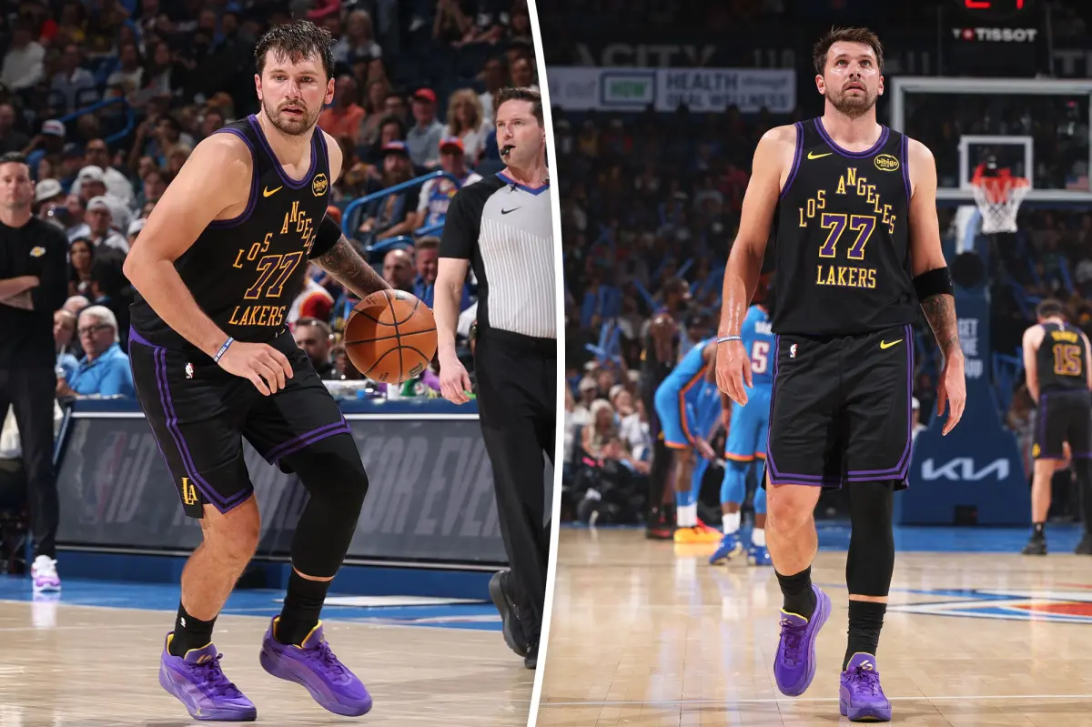 Luka Doncic exits Lakers-Thunder game due to hamstring injury