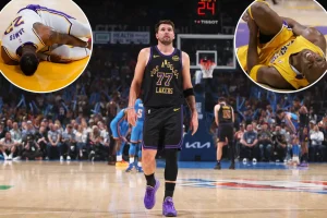 Luka Doncic of the Lakers goes to Spain for treatment on his hamstring injury