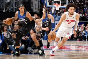 Magic surprise the struggling Pistons with a victory in Game 1 for an early series advantage