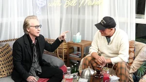 Maher and Harrelson criticize California's business environment, stating it should be criticized.