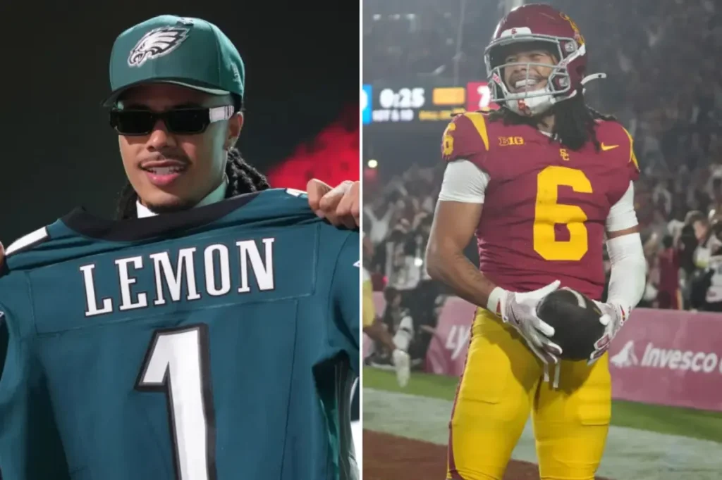 Makai Lemon from USC chosen 20th overall by the Eagles