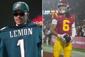Makai Lemon from USC chosen 20th overall by the Eagles