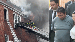 Man accused in deadly fire reportedly observed victims jump while drinking a beer