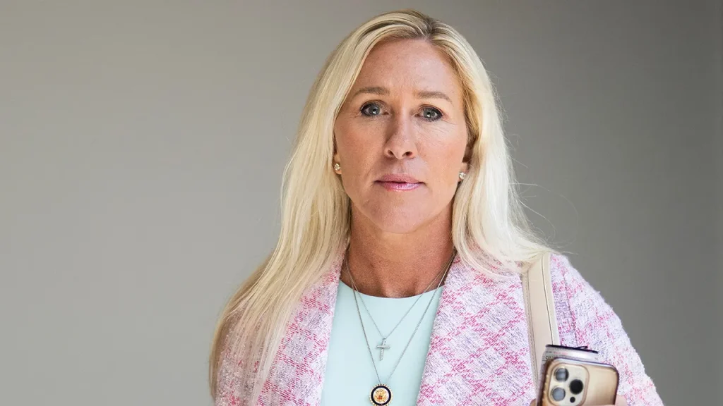 Marjorie Taylor Greene claims that what she listened to in Trump's speech was 'WAR WAR WAR'