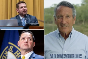 Mark Sanford starts his campaign on the same day that accused sexual offenders Eric Swalwell and Tony Gonzales stepped down.