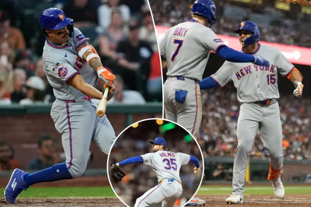 Mark Vientos ignites two impressive scoring bursts as the Mets blank the Giants.