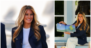 Melania Trump Holds Annual Easter Egg Roll in Nautical Ralph Lauren Outfit