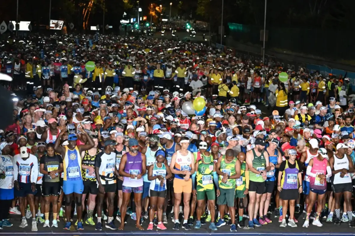 Men found participating in the women's division of a renowned South African marathon