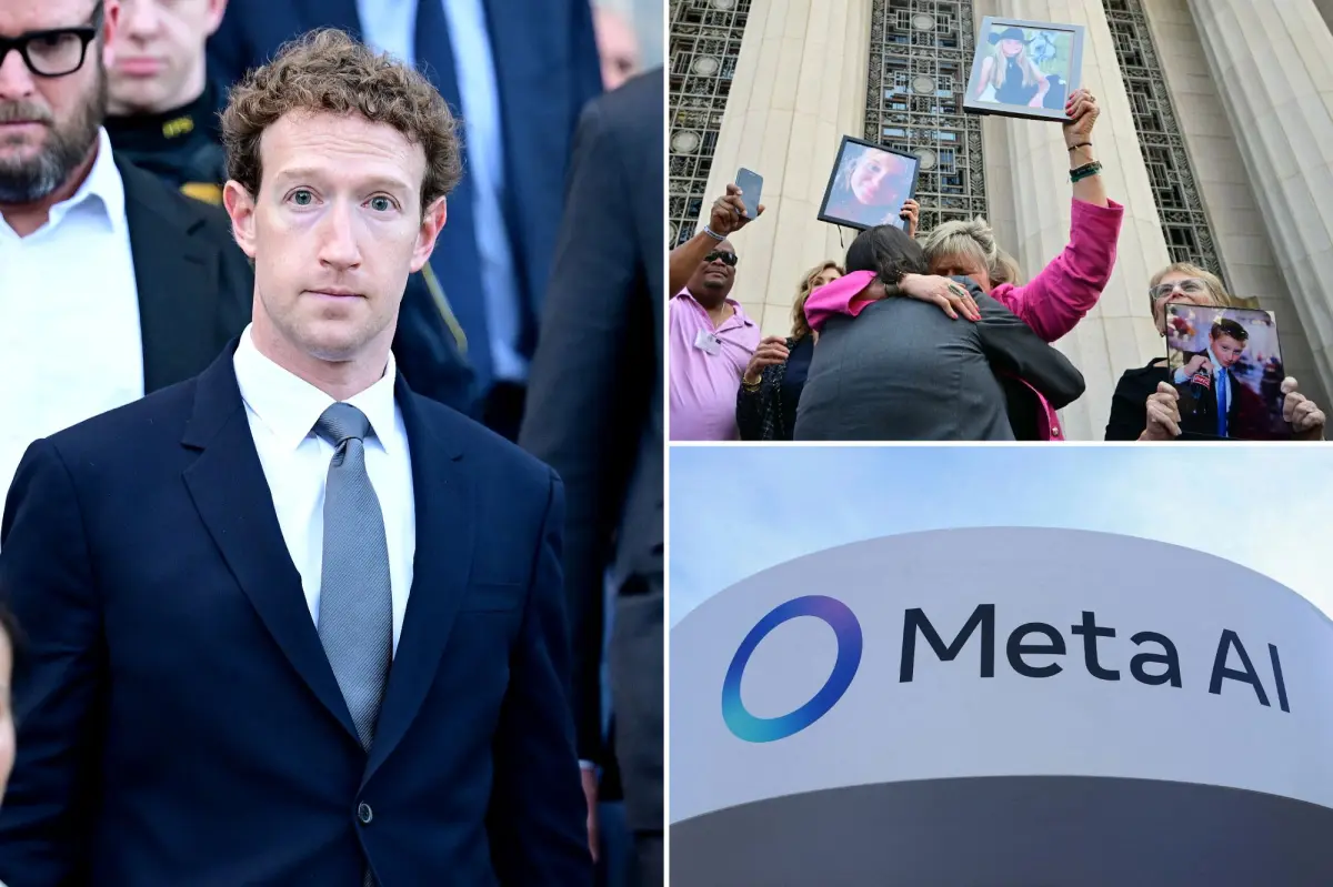 Meta's stock falls as the company increases its AI spending prediction and cautions about a backlash from young social media users.