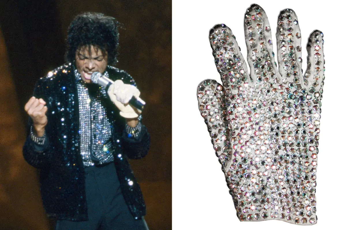 Michael Jackson's famous white rhinestone glove up for auction