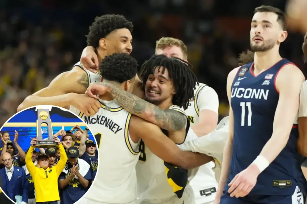 Michigan secures victory against UConn to win its first national championship since 1989