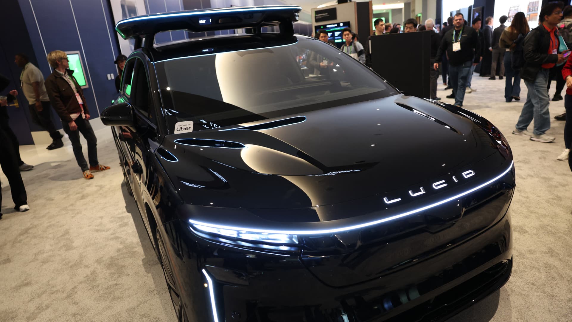 Midday stock movements: Lucid, AppLovin, Western Digital, Invesco, and others