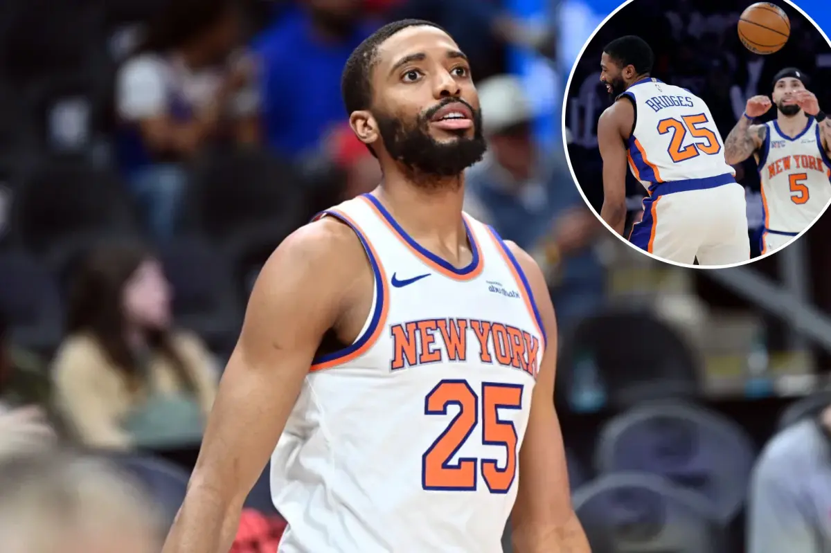 Mikal Bridges of the Knicks maintains his streak of 638 straight games played