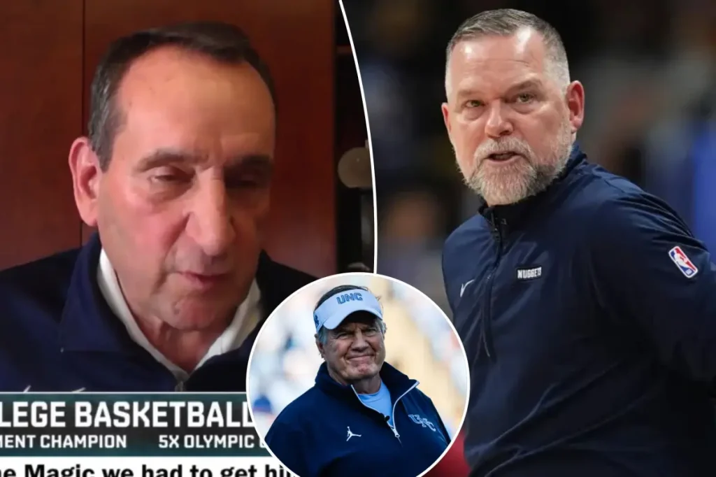 Mike Krzyzewski uses a jab at Bill Belichick to downplay UNC's hiring of Mike Malone