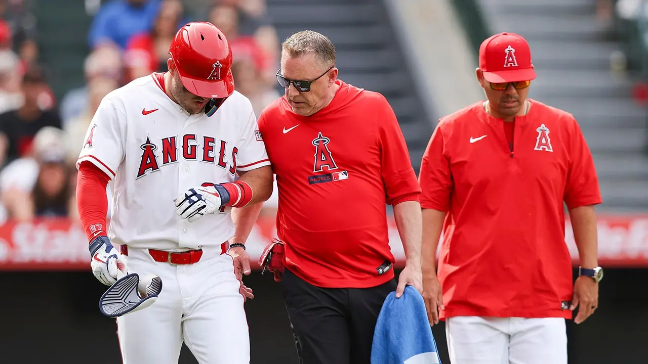 Mike Trout's X-rays come back negative after being hit by a pitch, Angels classify him as day-to-day