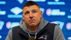 Mike Vrabel does not apologize to his family during press conferences.
