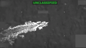 Military reports that three 'narco-terrorists' were killed in a boat attack