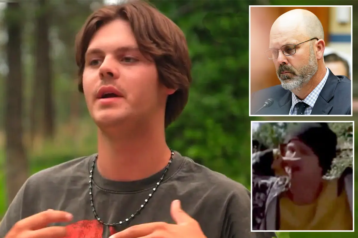 Montana candidate Ryan Busse reacts after his son's 'Heil Hitler' posts come to light