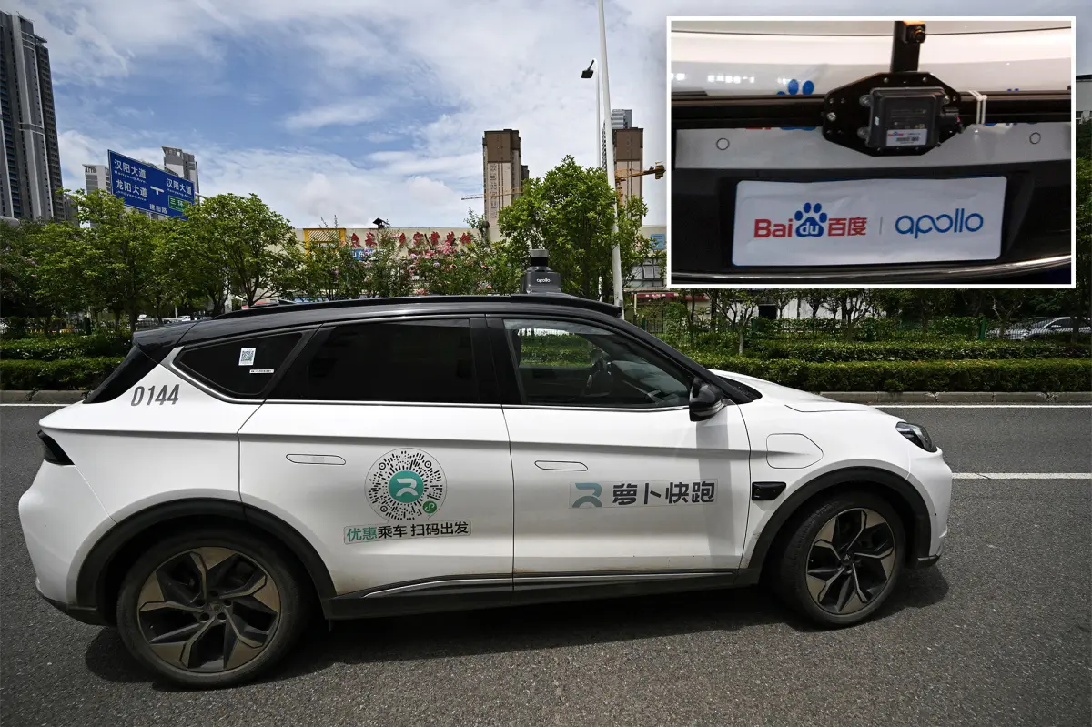 More than 100 robo-taxis get stuck in traffic due to a system failure