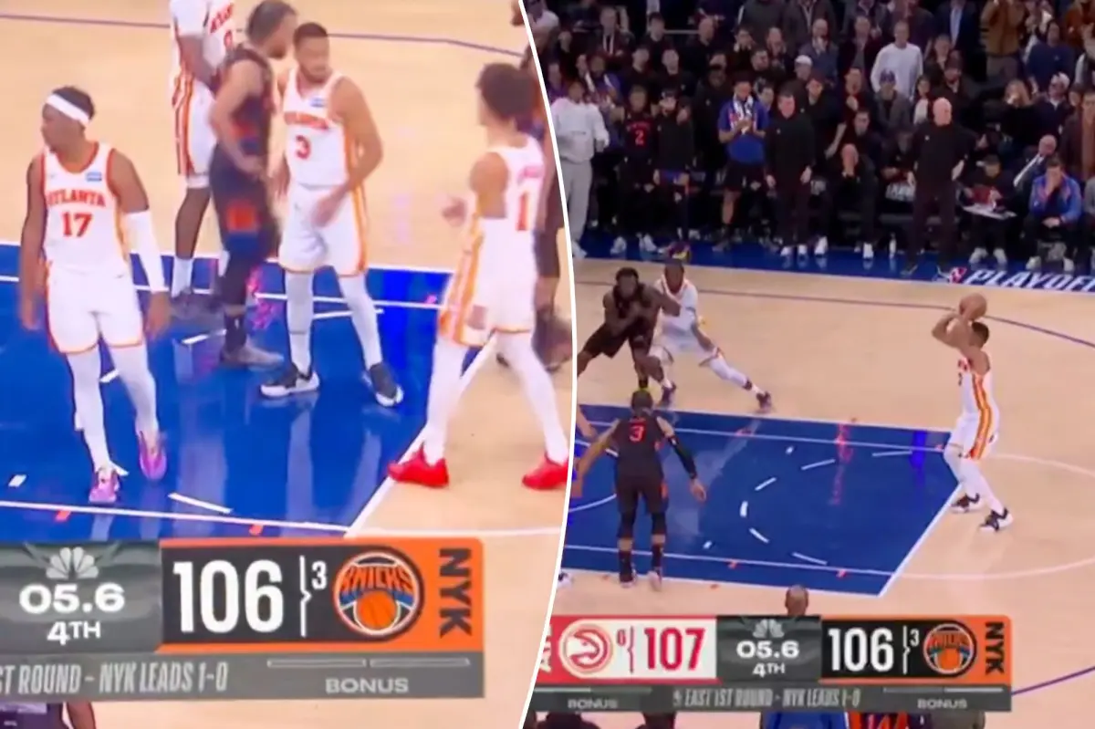 NBC attributes anger-inducing mistake at the end of the Knicks-Hawks game to a 'data issue'