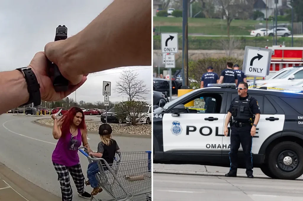 Nebraska police shoot and kill a woman who was attacking a toddler she took from Walmart.