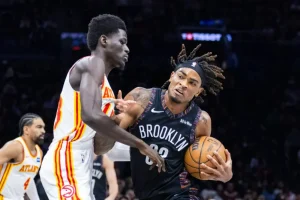 Nets experience a heavy defeat against Hawks while continuing their losing strategy.