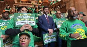 New York's pension boosts might lead to an annual cost of $1.5 billion.