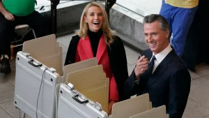 Newsom's wife criticized for video implying San Quentin inmates ended up there by 'accident'