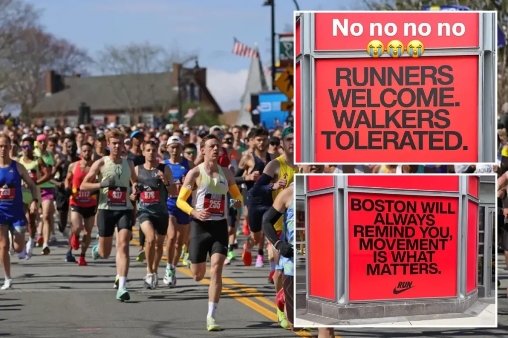 Nike criticized for 'walkers welcome' ad deemed 'pace-shaming' before Boston Marathon