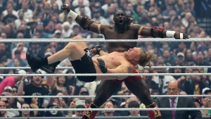Oba Femi wins against Brock Lesnar at WrestleMania 42 in Las Vegas