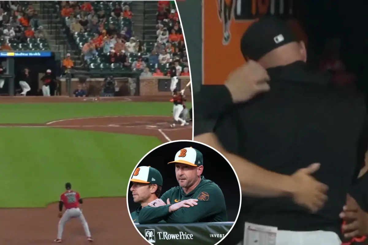 Orioles manager Craig Albernaz hit in the face by foul ball in a troubling incident