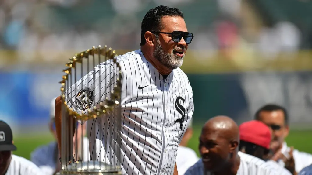 Ozzie Guillen in tears after being surprised with number retirement