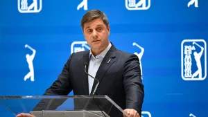 PGA Tour CEO states that the organization is thinking about allowing LIV Golf players to return.