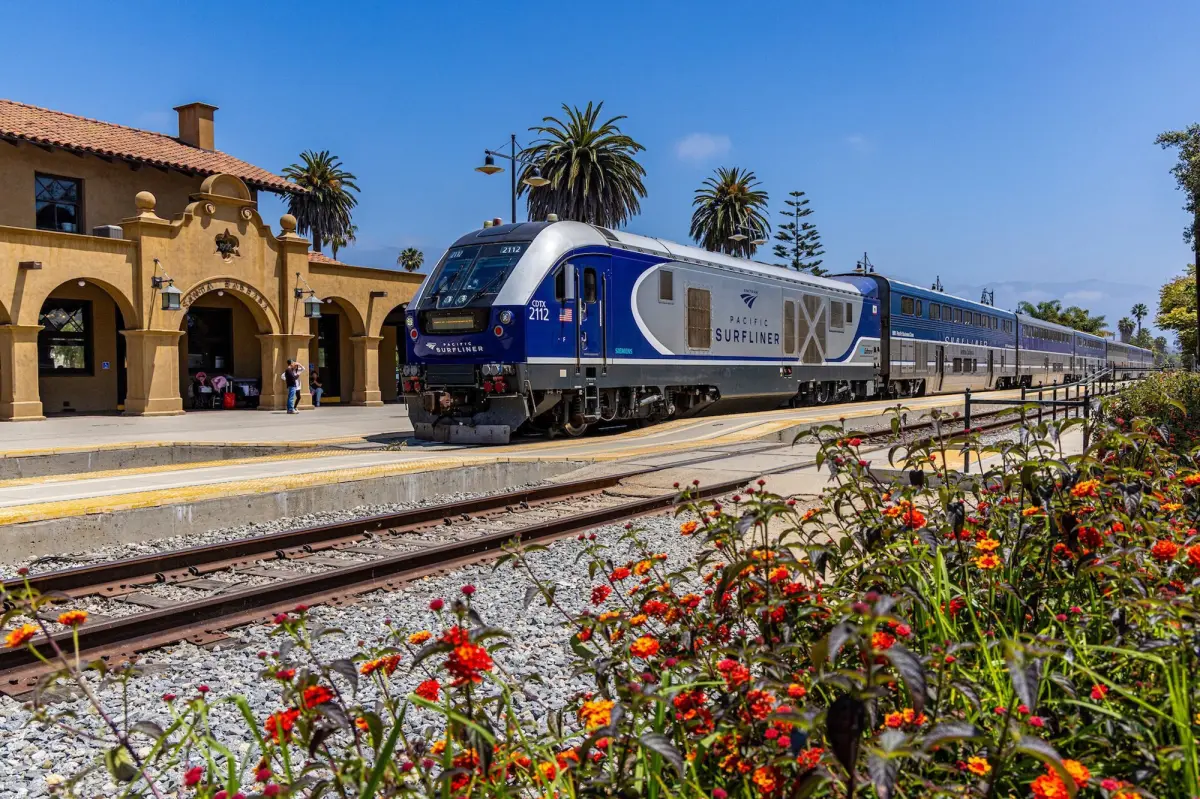 Pacific Surfliner launches round trips between Los Angeles and San Luis Obispo.
