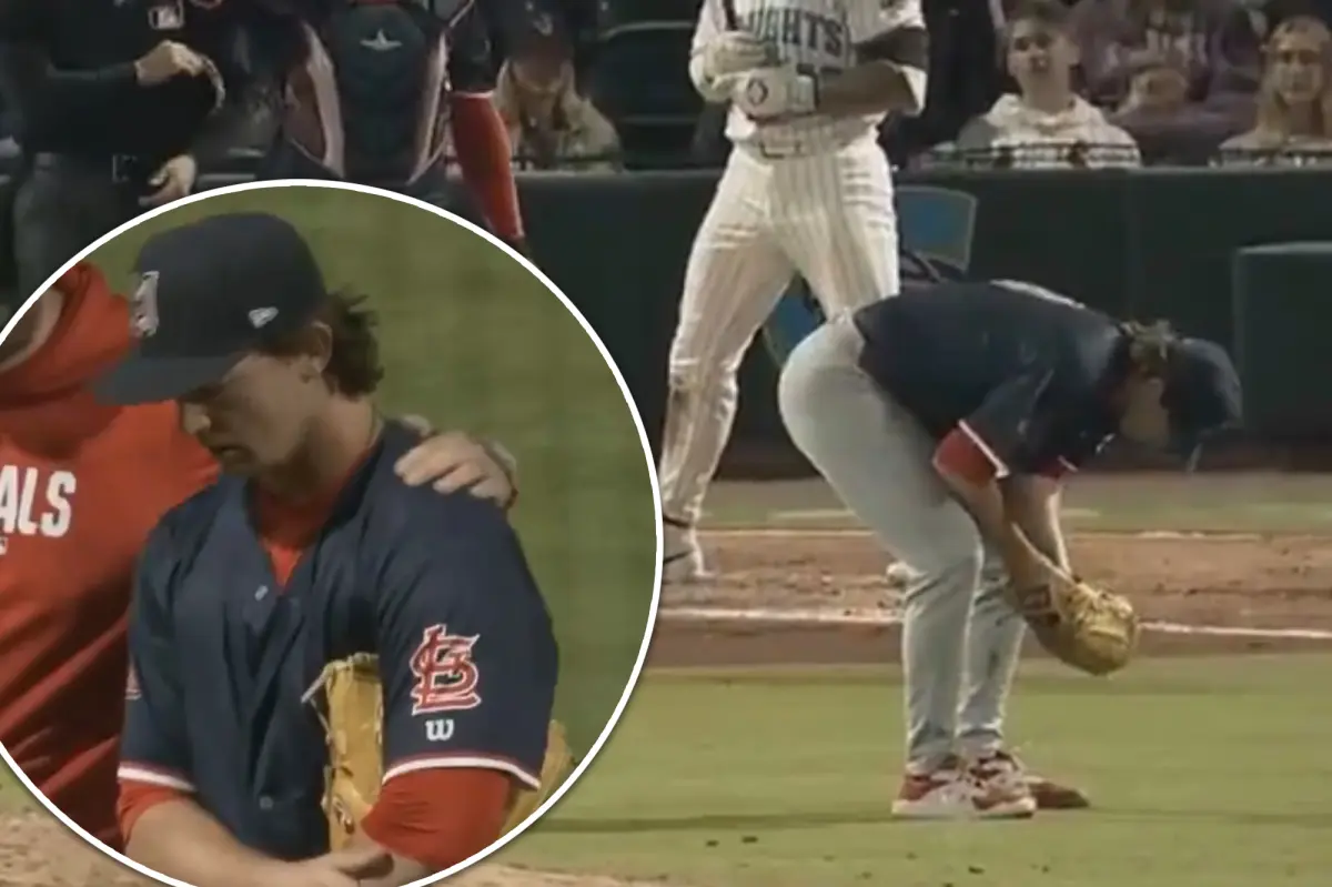 Packy Naughton exits his 2026 debut after only three pitches due to injury