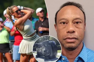 Paige Spiranac supporting Tiger Woods following his DUI arrest