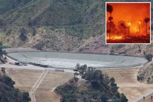 Palisades reservoir linked to wildfires, now low again