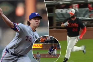 Pete Alonso hits his first home run against the Orioles off former Met Jacob deGrom