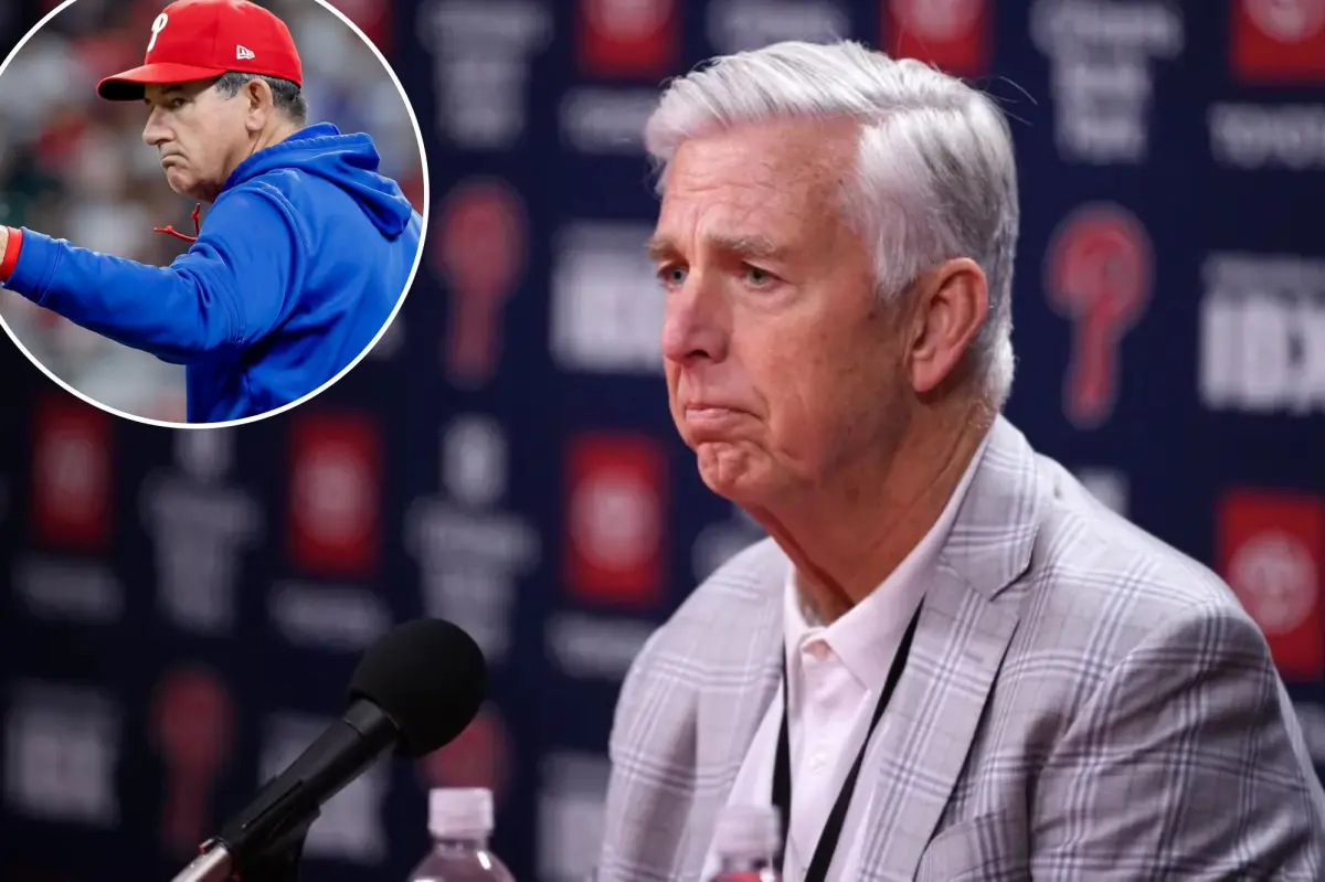 Phillies president Dave Dombrowski doesn't explain why he's suited for the role after dismissing Rob Thomson.