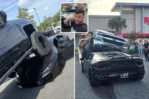 Pickup truck in Florida runs over $250k Lamborghini in surprising video