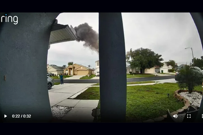 Pilot dies when small plane crashes in yard and catches fire