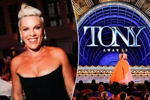 Pink's unusual role as host of the Tony Awards signals trouble for the Broadway event.