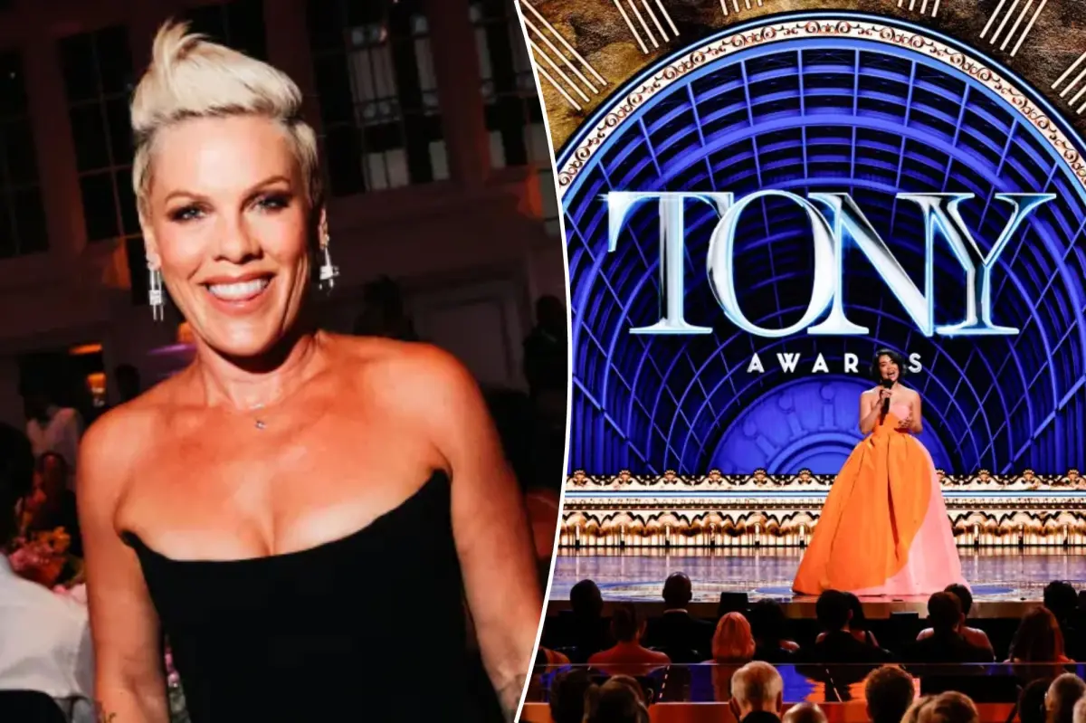 Pink's unusual role as host of the Tony Awards signals trouble for the Broadway event.