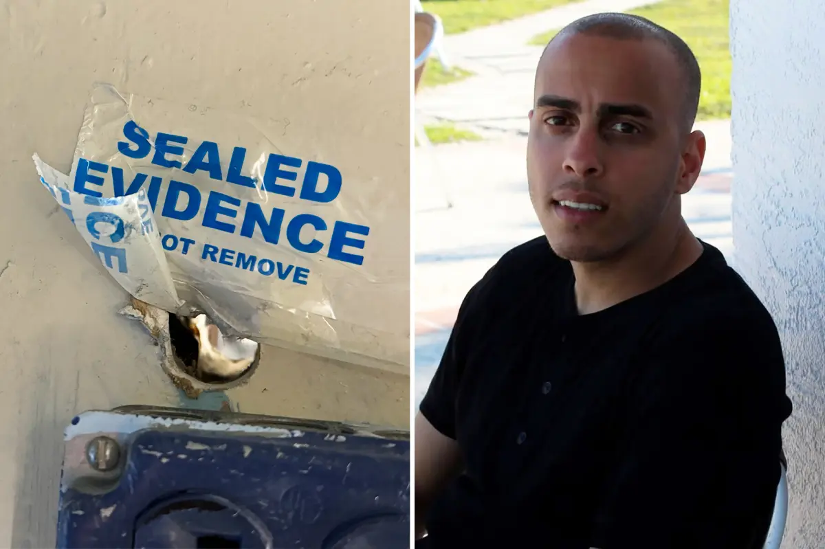 Police in NYC watched coworkers through a locker-room peephole, according to a lawsuit.